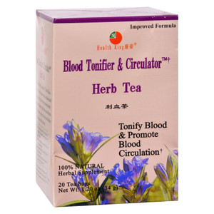 Health King Medicinal Teas, Blood Tonifier And Circulator Herb Tea 20 Tea Bags, 1 Each, 20 Bag Health King Medicinal Teas, Blood Tonifier And Circulator Herb Tea 20 Tea Bags, 1 Each, 20 Bag
