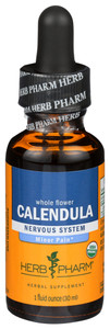 Herb Pharm, Whole Flower Calendula Liquid Herbal Supplement Bottle, 1 Each, 1 Oz Herb Pharm, Whole Flower Calendula Liquid Herbal Supplement Bottle, 1 Each, 1 Oz