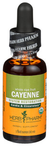 Herb Pharm, Cayenne Herbal Supplement, 1 Each, 1 Oz Herb Pharm, Cayenne Herbal Supplement, 1 Each, 1 Oz