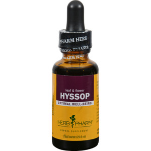 Herb Pharm, Hyssop Herbal Supplement, 1 Each, 1 Fl Oz Herb Pharm, Hyssop Herbal Supplement, 1 Each, 1 Fl Oz