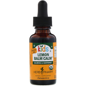 Herb Pharm, Kids Lemon Balm Calm Herbal Supplement, 1 Each, 1 Oz Herb Pharm, Kids Lemon Balm Calm Herbal Supplement, 1 Each, 1 Oz