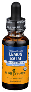 Herb Pharm, Lemon Balm Herbal Supplement, 1 Each, 1 Oz Herb Pharm, Lemon Balm Herbal Supplement, 1 Each, 1 Oz