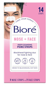 Biore Deep Cleansing Pore Strips 14 Count Nose & Face Biore Deep Cleansing Pore Strips 14 Count Nose & Face