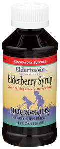 Herbs For Kids, Eldertussin Elderberry Syrup, 1 Each, 4 Oz