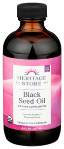Heritage, Organic Black Seed Oil, 1 Each, 8 Oz Heritage, Organic Black Seed Oil, 1 Each, 8 Oz