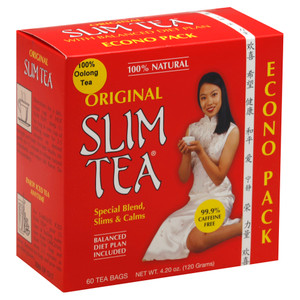 Hobe Laboratories, Slim Tea Original Econo Pack, 1 Each, 60 Bag Hobe Laboratories, Slim Tea Original Econo Pack, 1 Each, 60 Bag