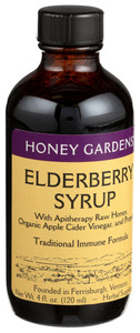 Honey Gardens, Traditional Immune Formula Elderberry Syrup Herbal Supplement, 1 Each, 4 Oz Honey Gardens, Traditional Immune Formula Elderberry Syrup Herbal Supplement, 1 Each, 4 Oz