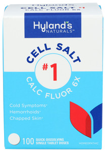 Hyland's, Calc Flour 6x Cell Salt, 1 Each, 100 Tab Hyland's, Calc Flour 6x Cell Salt, 1 Each, 100 Tab