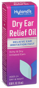 Hyland's, Dry Ear Relief Oil, Case Of 1, 0.5 Fl Oz Hyland's, Dry Ear Relief Oil, Case Of 1, 0.5 Fl Oz
