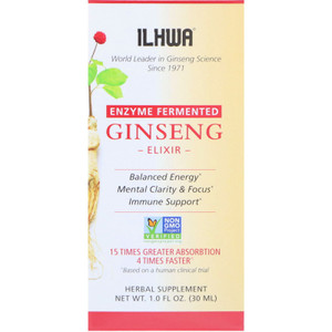Il Hwa Korean Ginseng, Enzyme Fermented Ginseng Elixir, 1 Each, 30 Ml Il Hwa Korean Ginseng, Enzyme Fermented Ginseng Elixir, 1 Each, 30 Ml