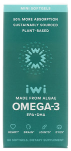 Iwi, Supp Alg Omega 3 Mini Sg, 1 Each, 60 Sgel Iwi, Supp Alg Omega 3 Mini Sg, 1 Each, 60 Sgel