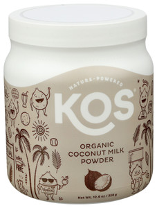Kos, Organic Powder Coconut Milk Gluten Free, 1 Each, 12.6 Oz Kos, Organic Powder Coconut Milk Gluten Free, 1 Each, 12.6 Oz