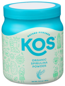 Kos, Organic Powder Spirulina Gluten Free, 1 Each, 13.5 Oz Kos, Organic Powder Spirulina Gluten Free, 1 Each, 13.5 Oz