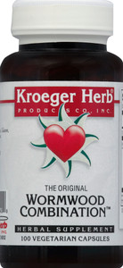 Kroeger Herbs, Wormwood Combination, 1 Each, 100 Cap Kroeger Herbs, Wormwood Combination, 1 Each, 100 Cap