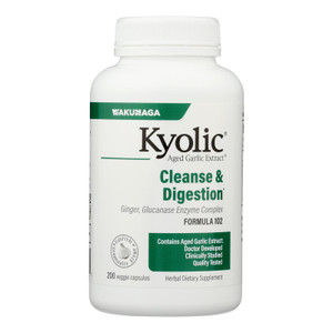 Kyolic, Aged Garlic Extract Candida Cleanse And Digestion Formula 102 200 Vegetarian Capsules, 1 Eac Kyolic, Aged Garlic Extract Candida Cleanse And Digestion Formula 102 200 Vegetarian Capsules, 1 Eac