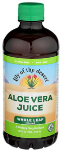 Lily Of The Desert, Organic Aloe Vera Juice Whole Leaf, 1 Each, 32 Oz Lily Of The Desert, Organic Aloe Vera Juice Whole Leaf, 1 Each, 32 Oz