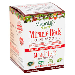 Macrolife Naturals, Miracle Reds Superfood Powder, 1 Each, 12/.33 Oz Macrolife Naturals, Miracle Reds Superfood Powder, 1 Each, 12/.33 Oz