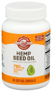Manitoba Harvest, Hemp Seed Oil, 1 Each, 60 Cap Manitoba Harvest, Hemp Seed Oil, 1 Each, 60 Cap