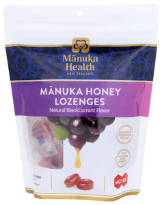 Manuka Health, Mgo 400+ Manuka Honey Lozenges Natural Blackcurrant Flavor, 1 Each, 58 Ct Manuka Health, Mgo 400+ Manuka Honey Lozenges Natural Blackcurrant Flavor, 1 Each, 58 Ct
