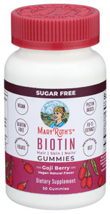 Mary Ruth's, Goji Berry Biotin Supplement Gummies, Case Of 1, 30 Ct Mary Ruth's, Goji Berry Biotin Supplement Gummies, Case Of 1, 30 Ct