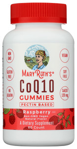 Mary Ruth's, Coq10 Gummies Raspberry, 1 Each, 60 Ct Mary Ruth's, Coq10 Gummies Raspberry, 1 Each, 60 Ct