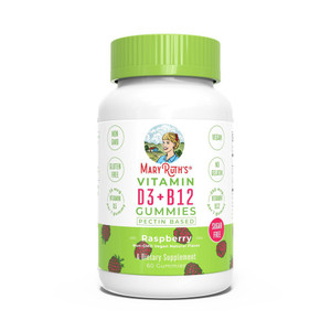 Mary Ruth`s, Vitamin D3 + B12 Gummies Strawberry 60 Gummies, 1 Each, 60 Ct Mary Ruth`s, Vitamin D3 + B12 Gummies Strawberry 60 Gummies, 1 Each, 60 Ct