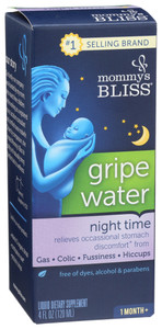Mommy's Bliss, Gripe Water Night Time Dietary Supplement Box, 1 Each, 4 Fl Oz Mommy's Bliss, Gripe Water Night Time Dietary Supplement Box, 1 Each, 4 Fl Oz