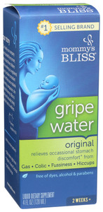 Mommy's Bliss, Original Gripe Water Dietary Supplement Box, 1 Each, 4 Fl Oz Mommy's Bliss, Original Gripe Water Dietary Supplement Box, 1 Each, 4 Fl Oz