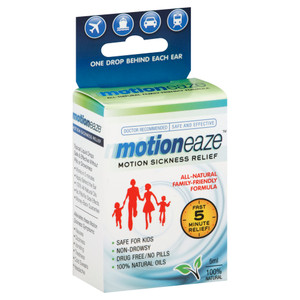 Motioneaze, Motion Sickness Relief Drops, 1 Each, 5 Ml Motioneaze, Motion Sickness Relief Drops, 1 Each, 5 Ml