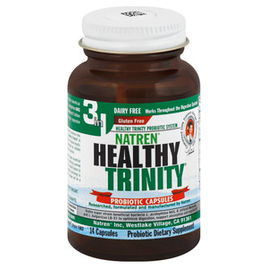 Natren, Healthy Trinity Probiotic Dietary Supplement Capsules, 1 Each, 14 Cap Natren, Healthy Trinity Probiotic Dietary Supplement Capsules, 1 Each, 14 Cap