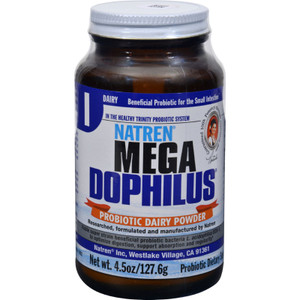 Natren, Mega Dophilus Probiotic Dairy Powder, 1 Each, 4.5 Oz Natren, Mega Dophilus Probiotic Dairy Powder, 1 Each, 4.5 Oz