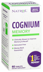 Natrol, Cognium Brain Health Memory, 1 Each, 60 Tab Natrol, Cognium Brain Health Memory, 1 Each, 60 Tab