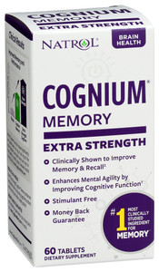 Natrol, Cognium Memory Extra Strgth, 1 Each, 60 Tab Natrol, Cognium Memory Extra Strgth, 1 Each, 60 Tab