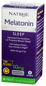 Natrol, Advanced Sleep Melatonin Lets 10mg, 1 Each, 60 Tab Natrol, Advanced Sleep Melatonin Lets 10mg, 1 Each, 60 Tab