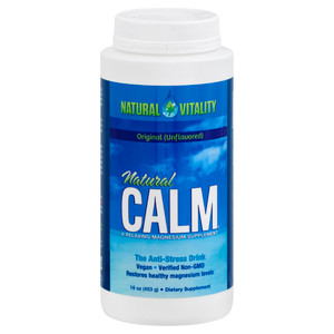 Natural Vitality, Calm Magnesium Powder Unflavored, 1 Each, 16 Oz Natural Vitality, Calm Magnesium Powder Unflavored, 1 Each, 16 Oz