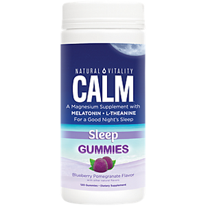 Natural Vitality, Calm Sleep Gummies Blueberry Pomegranate, 1 Each, 120 Ct Natural Vitality, Calm Sleep Gummies Blueberry Pomegranate, 1 Each, 120 Ct