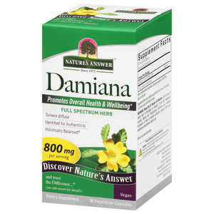 Nature's Answer, Damiana Capsules, Case Of 1, 90 Sgel Nature's Answer, Damiana Capsules, Case Of 1, 90 Sgel