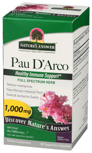 Nature's Answer, Pau D'arco Capsules, Case Of 1, 90 Cap Nature's Answer, Pau D'arco Capsules, Case Of 1, 90 Cap