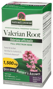 Nature's Answer, Valerian Root Capsules, Case Of 1 , 180 Cap Nature's Answer, Valerian Root Capsules, Case Of 1 , 180 Cap