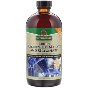 Nature's Answer, Magnesium Malate And Glycinate Liquid, 1 Each, 16 Oz Nature's Answer, Magnesium Malate And Glycinate Liquid, 1 Each, 16 Oz