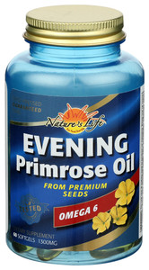 Nature's Life, Evening Primrose Oil Omega 6 1300mg, 1 Each, 60 Sgel Nature's Life, Evening Primrose Oil Omega 6 1300mg, 1 Each, 60 Sgel