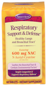 Nature's Secret, Respiratory Cleanse Support & Defense, 1 Each, 60 Cnt Nature's Secret, Respiratory Cleanse Support & Defense, 1 Each, 60 Cnt
