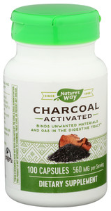 Nature's Way, Dietary Supplement Activated Charcoal, 1 Each, 100 Cap Nature's Way, Dietary Supplement Activated Charcoal, 1 Each, 100 Cap