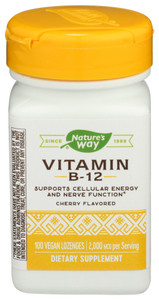 Nature's Way, Vitamin B12 2000 Mcg, 1 Each, 100 Cap Nature's Way, Vitamin B12 2000 Mcg, 1 Each, 100 Cap