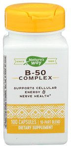 Nature's Way, B-50 Complex, 1 Each, 100 Cap Nature's Way, B-50 Complex, 1 Each, 100 Cap