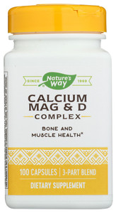 Nature's Way, Calcium Magnesium And D Complex, 1 Each, 100 Cap Nature's Way, Calcium Magnesium And D Complex, 1 Each, 100 Cap