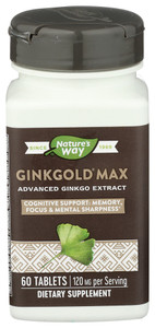 Nature's Way, Ginkgold Max 120mg, 1 Each, 60 Tab Nature's Way, Ginkgold Max 120mg, 1 Each, 60 Tab