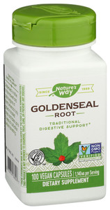 Nature's Way, Dietary Supplement Goldenseal Root, 1 Each, 100 Cap Nature's Way, Dietary Supplement Goldenseal Root, 1 Each, 100 Cap