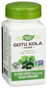Nature's Way, Dietary Supplement Gotu Kola Herb, 1 Each, 100 Cap Nature's Way, Dietary Supplement Gotu Kola Herb, 1 Each, 100 Cap