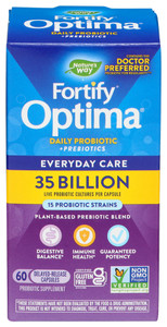 Nature's Way, Fortify Optima Everyday Care Probiotic, 1 Each, 60 Vcap Nature's Way, Fortify Optima Everyday Care Probiotic, 1 Each, 60 Vcap